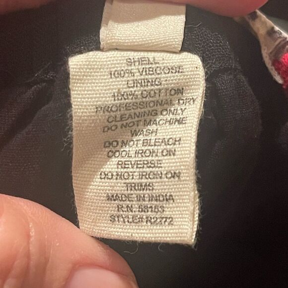 Raga Dominca Black Tassel Maxi Gauze Boho Dress With Gold Beaded Bodice Sz S - Picture 8 of 12